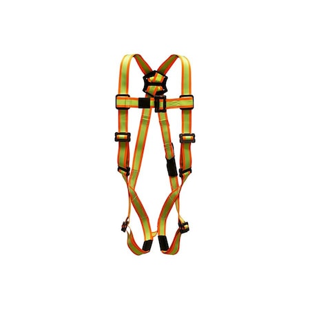 Super Anchor Safety Small - Hi-Viz Webbing Dielectric Fall Arrester Full Body Harness DE-6001-HS